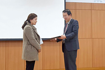 우수연제상 수상