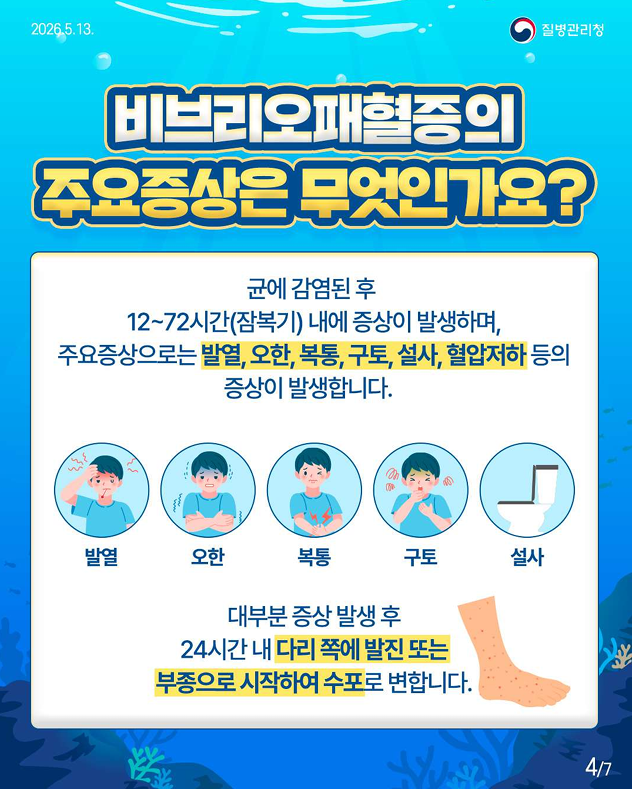 비브리오패혈증 함께 예방해요!!