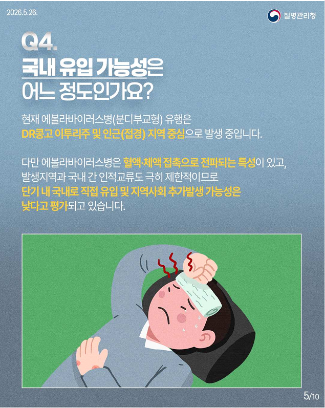 에볼라바이러스병(분디부교형) 핵심 궁금증 한 번에 이해하기!!