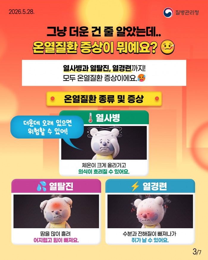 몸이 보내는 위험 신호, 온열질환을 조심하세요!!