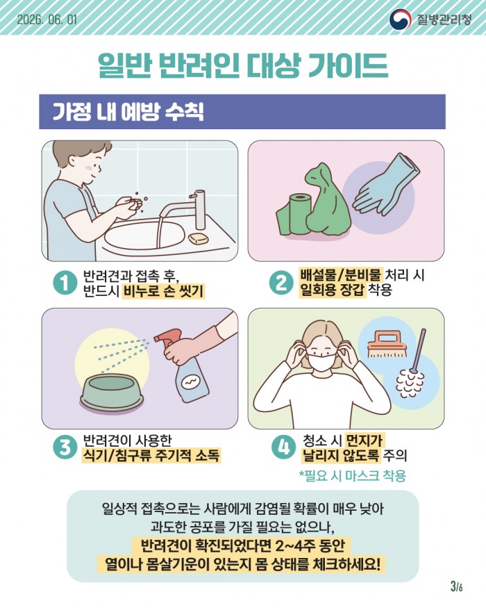 개 브루셀라증 안전 예방 수칙