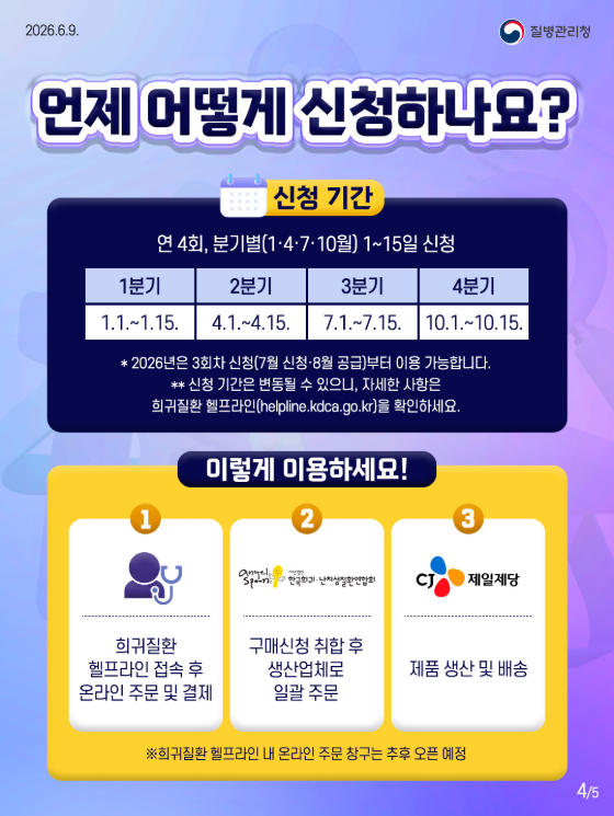 19세 이상 선천성 대사이상질환 희귀질환 환자의 저단백 즉석밥 구매가 더 편리해집니다!!!
