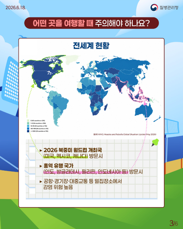 월드컵 직관 전 건강 체크! 홍역 예방 가이드