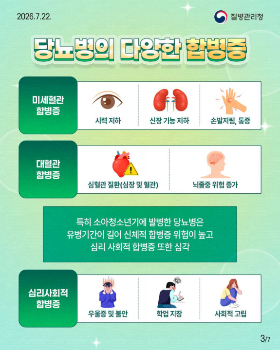 국내 소아,청소년 당뇨병 정책의 과학적 근거를 마련하는 첫 걸음!!