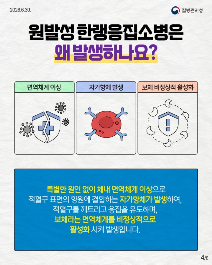 희귀질환 바로알기, 희귀 자가면역질환 '원발성한랭응집소병'
