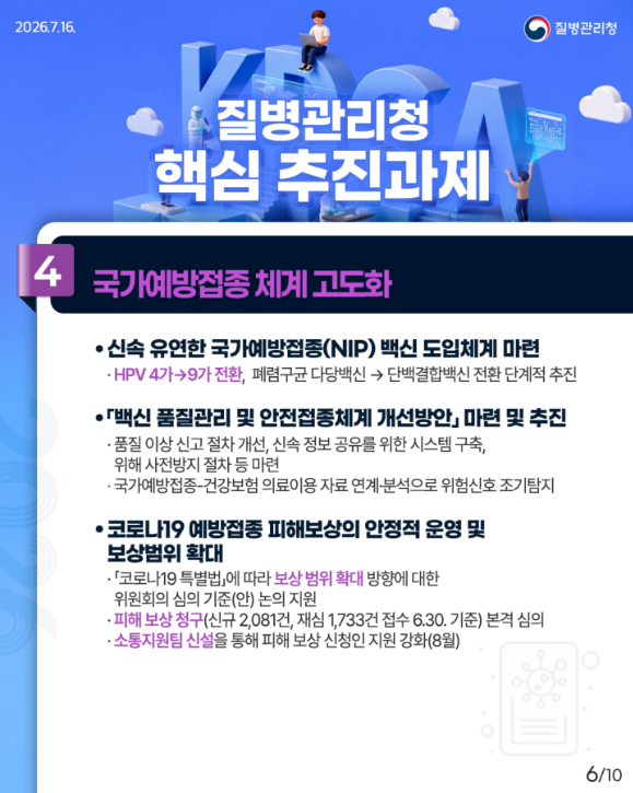대체불가 2026 질병관리청 하반기 업무 보고
