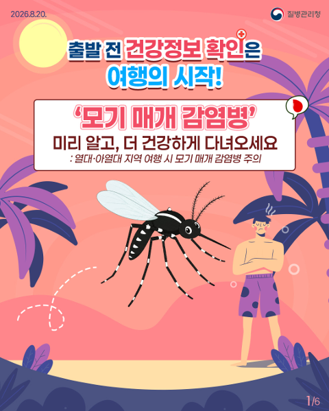 모기는 밤에만? 낮에도 위험한 모기매개 감염병 예방법