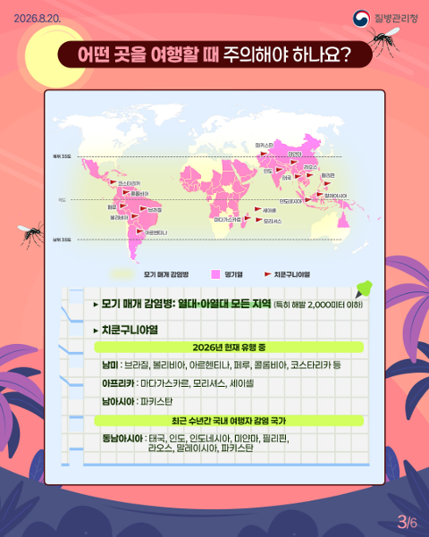 모기는 밤에만? 낮에도 위험한 모기매개 감염병 예방법